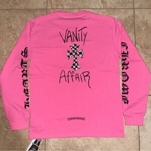 Chrome Hearts Pink Long Sleeve Tee